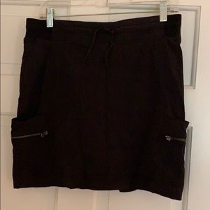 Black athletic skort